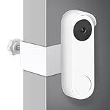 wochel No Drill Anti-Theft Mount for Google Nest Doorbell (Battery), Easy Installation Adjustable Doorbell Mount for Apartments, Rentals and Dorms (White)