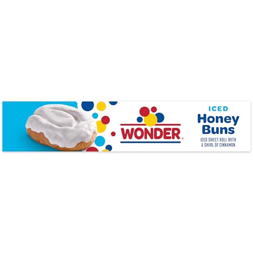 Wonder Iced Honey Buns, Individually Wrapped Iced Pastry Snacks, 12 oz, 6 Count - Thumbnail 4