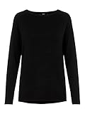 long black pullover sweater Elastisch VERO MODA Damen Vmnellie Glory Long Blouse Noos Pullover, Black, XL EU