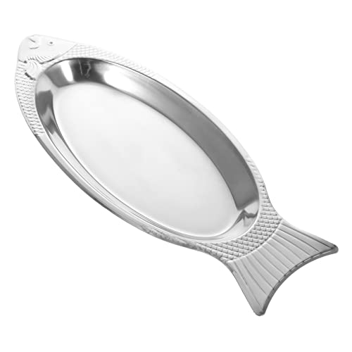 BESTYASH Plateau à Poisson Vapeur Acier Inoxydable Plat De Conservation Forme De Poisson Pour Cuisine Maison