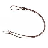 Gamboa 100% Leather Hat Chin Strap for Men and Women Removable Hat Chin Cord for Cowboy and Sun Hats Brown