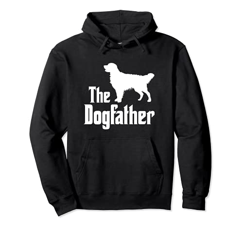 The Dogfather - funny dog gift, funny Golden Retriever Pullover Hoodie, Black, S