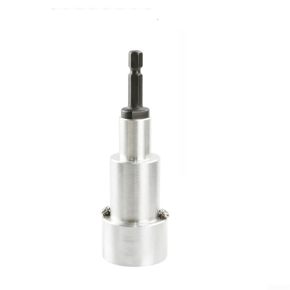 Adaptador de taladro de sellado de mano con vástago hexagonal de 1/4 pulgadas para cabezal de herramienta de plástico blanco de 8-18 mm (13-14 mm)
