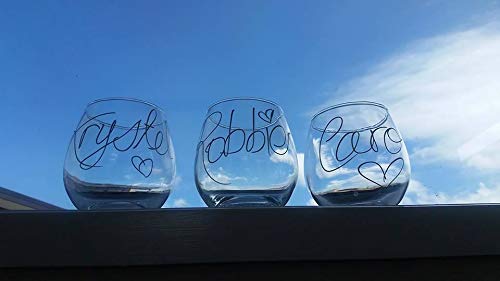 The Original Wine Glass Markers - (Set Of 5 Wine Markers) – Vibrant Colors - Wine Glass Charms – Fun Wine Accessories – Write On Any Glassware - Easy Erasable #TOP7