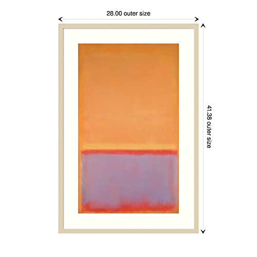 Amanti Art Framed Wall Art, Abstract Print, Orange Living Room Decor by Amanti Art - Used condition - Image 2