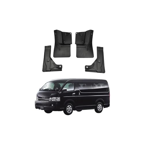 Image of Car Mud Flaps Mudguard for Toyota Hiace 1992-2024 Front and Rear Mudflaps Splash Guards Heavy Duty Flares 4-PC Auto Accessories,Send 1 Car Wash Towel,2005~2011