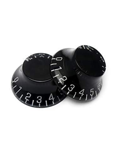 Boutons de commande pour guitare électrique Les Paul LP noirs avec finition soignée - 5