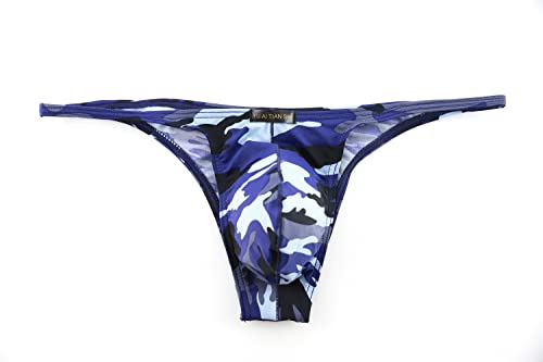 Men's Sexy Bikini Silk Camouflage Briefs Low Waist Beach Shorts Swimwear3