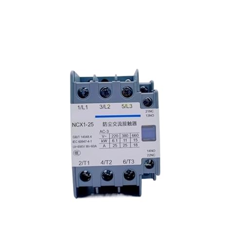 Contacteur CA NCX1-25A 380V avec protection anti-poussière intégrée pour l'industrie