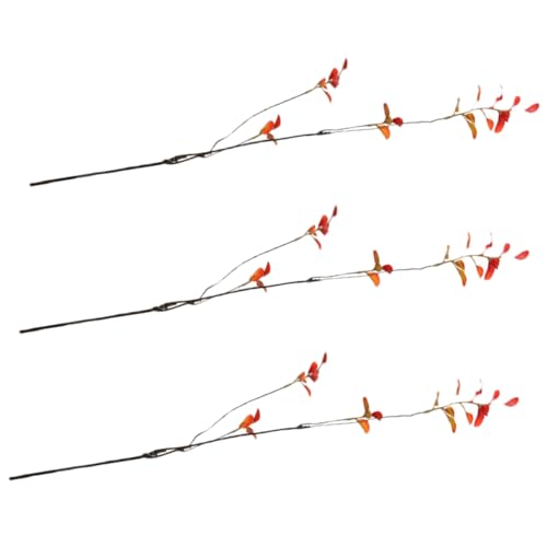 ABOOFAN Artificial Simulation Leaf Branch Red Faux Plant Home Decor Autumn Faux Leaf Diy Craft