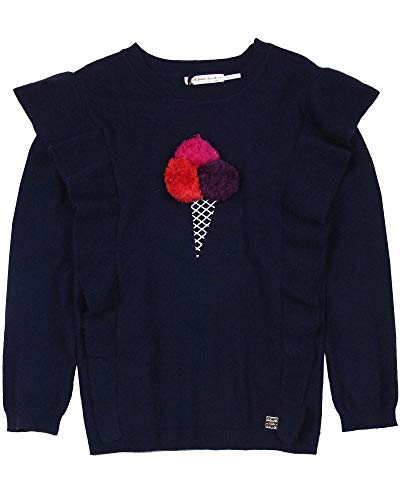 Deux par Deux Girls' Sweater with Ice-Cream Mandala Therapy, Sizes 5-12