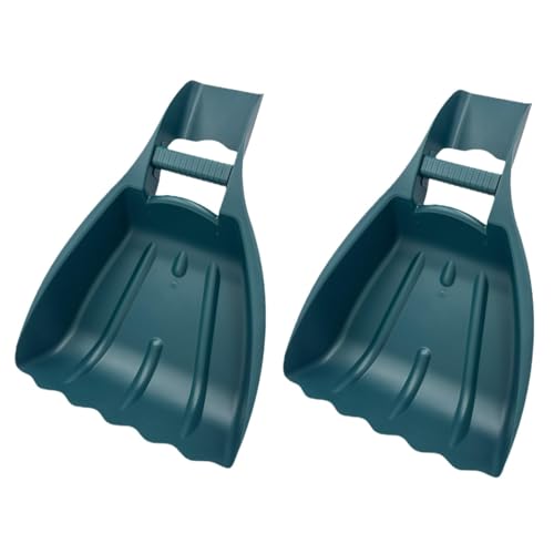 2 piezas de rastrillos de mano para hojas y garra miniatura 1