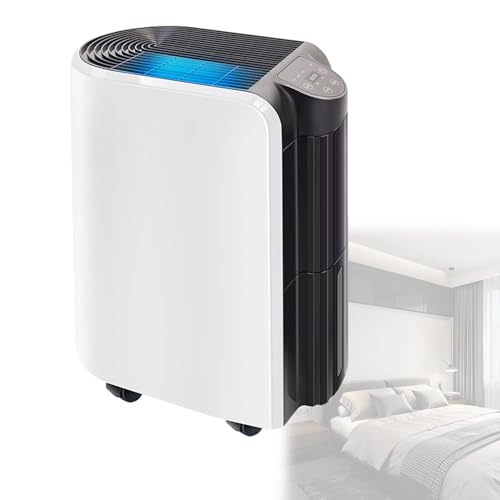 RkgSinuo Deshumidificador para Dormitorio/Deshumidificadores PortáTiles para BañO Y Dormitorio, DescongelacióN AutomáTica, Control Inteligente De Humedad, Temporizador De 24 Horas MS-920B