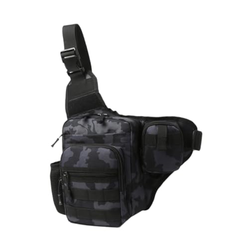 Sac de poitrine homme en nylon léger et ajustable avec multiples poches