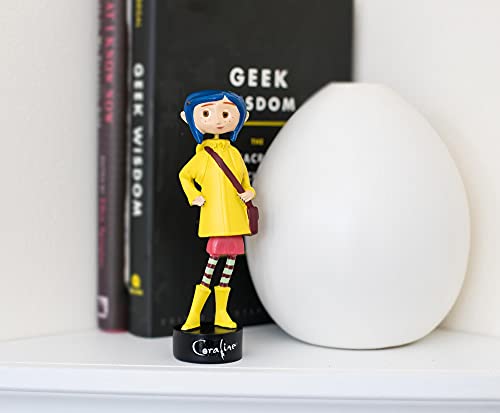 Surreal Entertainment Coraline in Rain Coat PVC Bobble Figure Statue | Collectible Bobblehead Action Figure, Desk Toy Accessories | Novelty Gifts for Home Office Decor | 5 Inches Tall - Thumbnail 5