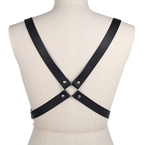 Bodiy Men Leather Suspenders Shoulder Belt Strap Tuxedo Wedding Suspender For Groom Groomsmen Fashion Body Harness Accessory #TOP1