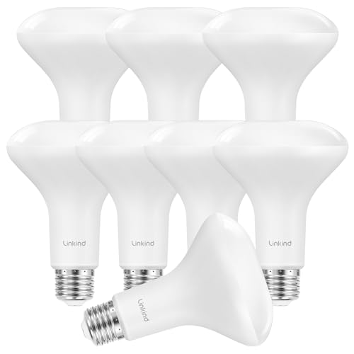 Image of Linkind 8-Pack BR30 LED Flood Light Bulbs Indoor, 10W=65W 850 Lumens 5000K | Dimmable LED Recessed Bulbs, E26 5000K Daylight, UL FCC Certified, Recessed Can Light Bulb for Bedroom Bathroom