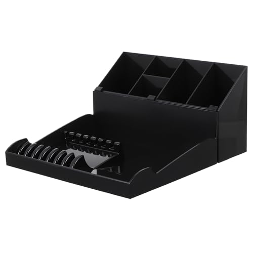 Homoyoyo Boîte de Rangement pour Outils de Coiffure Support de Présentation Organisateur pour Ciseaux et Peignes pour Domicile et Salons