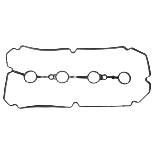 Image of Valve Cover Gasket, Cylinder Head Valve Seal Gasket No.224412X001 for Kia Rio 1.6L I4 2003-2005 Black, Rocker Cover Gasket 1 Pc