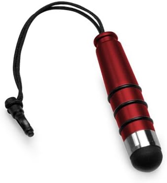 BoxWave Stylus Pen Compatible with E Fun Nextbook Ares 8 - mini Capacitive Stylus, Small Rubber Tip Capacitive Stylus Pen - Crimson Red
