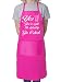 It's Gin O'Clock - Delantal divertido para cocinar con alcohol y barbacoa, diseño de texto, rosa, Taille unique