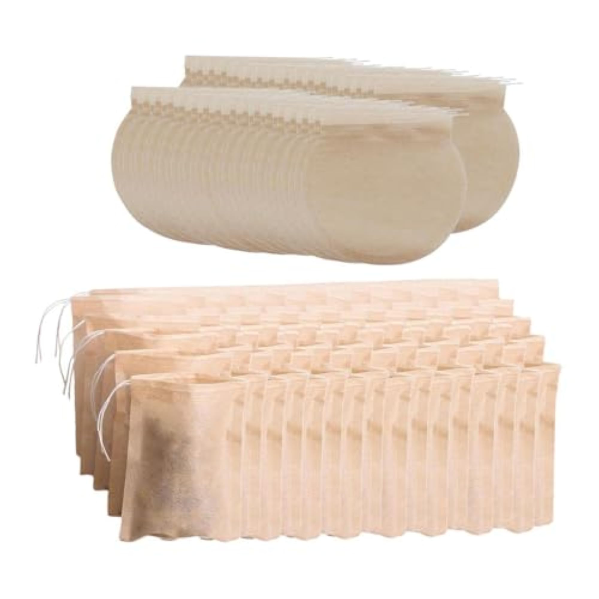 400pc Empty Teabags Drawstring String Heat Seal Filter Paper Infuser Bag