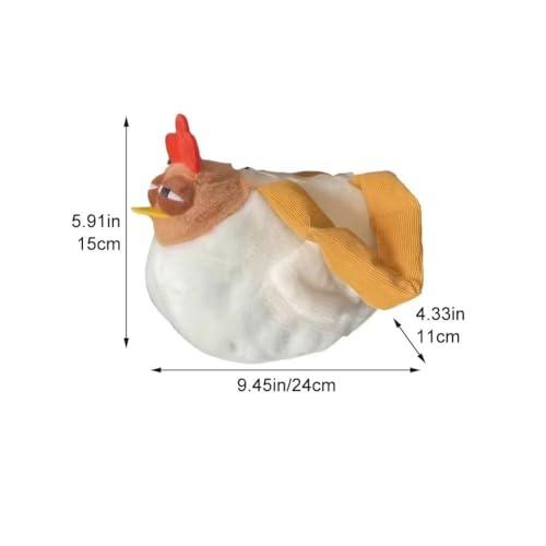 Plush Chicken Handbag Cartoon Gugu Chicken Sling Bag Women Stuffing Animal Shoulder Bag for Commuting Outside4