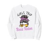 Chicas a Juego Viaje Boca Raton moño desordenado Sudadera