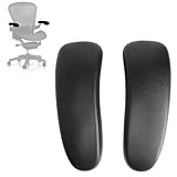 Vinyl Arm Pads Caps for Herman Miller Classic Aeron Chair Graphite Black