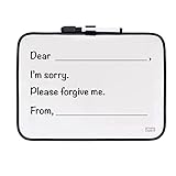 CBC Group Growing in Faith - Childrens Forgive Me White Board, 8 x 10-Inches, Black