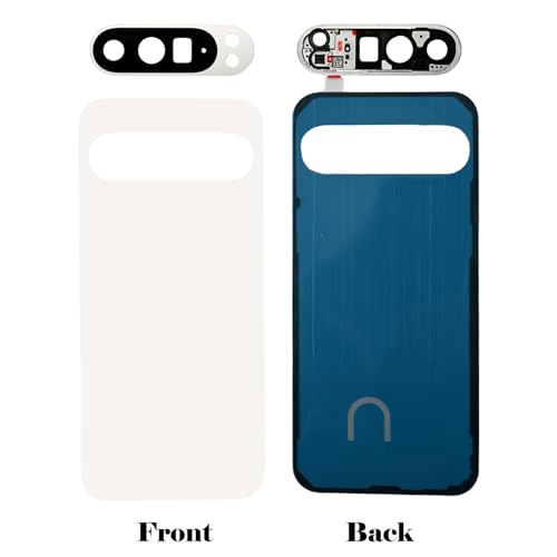 Image of for Pixel 9 Pro XL Back Glass Replacement with Rear Camera Lens for Google Pixel 9 Pro XL 5G Back Cover Glass Housing Door + Pre-Install Tapes + Tools(Not Suitable for Pixel 9 /9 Pro)(Porcelain)