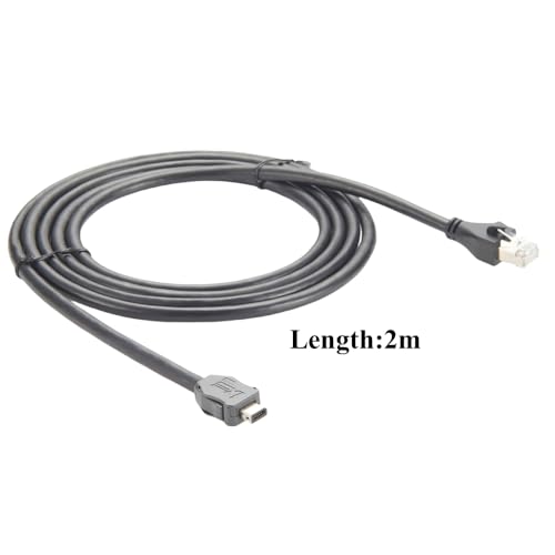 Cable Ethernet Industrial RJ45 Cat6A 2 m SFTP miniatura 2
