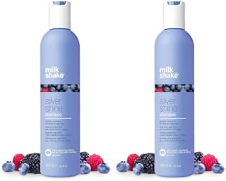 Milk Shake Silver Shine Light Shampoo, White, 300 millilitre 2 pack