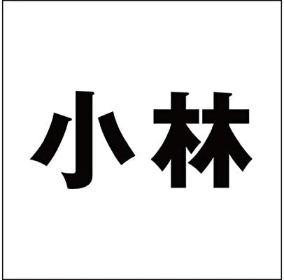 Amazon 切文字 カッティングシート ゴシック文字 ﾌﾞﾗｯｸ 100 100mm表札板用 小林 オーダーメイド 納期8営業日 表札