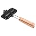Produktbild Axaooqeld Hot-Dog-Toaster, Doppelseitige Sandwich-Backform, Camping-Bratpfanne, Käsebereiter, Sandwichmaker, Flip-Pfanne