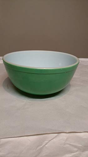 Vintage 1940's Pyrex - Cuenco para mezclar (2 1/2 quart), color verde