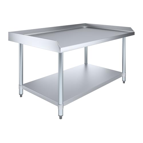 Image of AmGood Stainless Steel Equipment Stand - Heavy Duty, Commercial Grade, with Undershelf, NSF (30 inch Width x 48 inch Length)