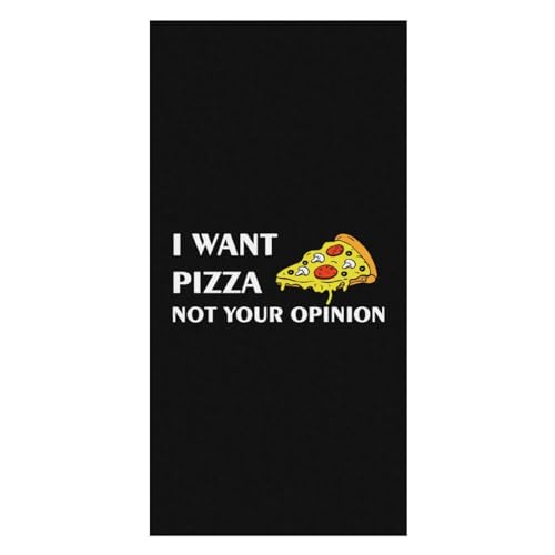 40X70cm Toalla Quiero Pizza, No Tu Opinión Toalla Piscina Portátil Viaje Toallas Antiarena Toalla De Playa para Natación Viajes Mujer