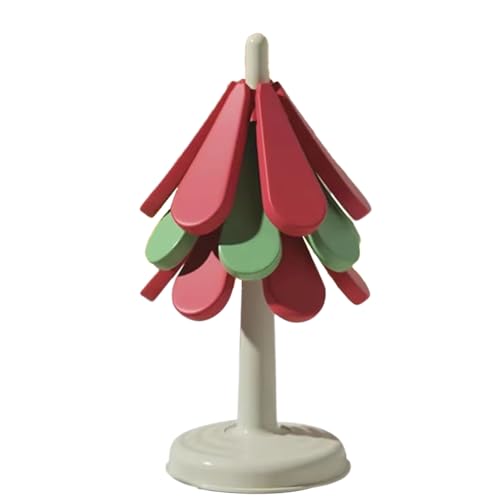 Giwnhvx Mantel individual plegable de silicona para árbol de Navidad, antiquemaduras, para tazón, tazón, tetera, parte inferior redonda