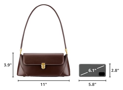 Bolso de hombro vintage para mujer miniatura 3