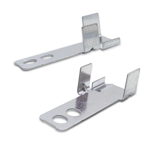 VIOKS Befestigungssatz Links Rechts Oben Ersatz für Bosch Balay Constructa Siеmens Neff 10011641 Haltewinkel - 2x Halterung Befestigung für Türe an Geschirrspüler Spülmaschine