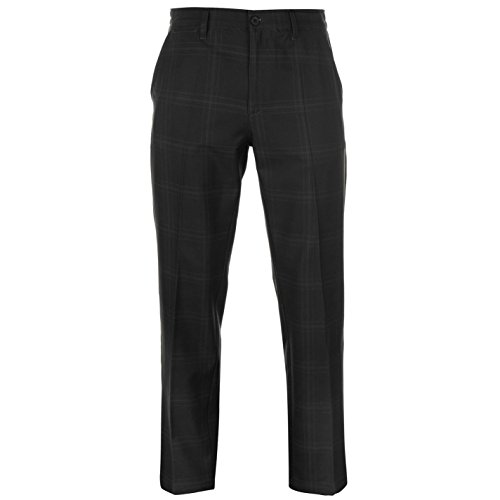Slazenger Mens Check Golf Trousers Charcoal 40W / 29L