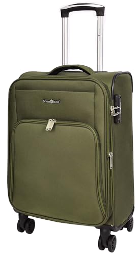 A1 FASHION GOODS Maletas ultraligeras expandibles suaves de 8 ruedas, bolsas de viaje Cuba, Khaki, Cabin, Maleta A1 FASHION GOODS Maletas ultraligeras expandibles suaves de 8 ruedas, bolsas de viaje Cuba, Khaki, Cabin, Maleta