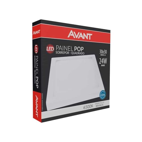 LED Painel Bivolt, Avant, 768130573, 24W, Branco