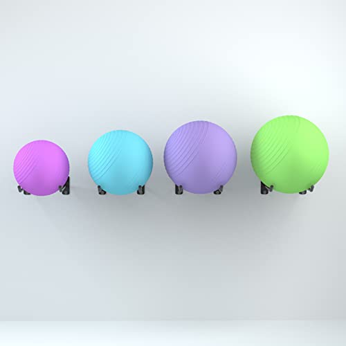 Lhysn Yoga Ball Holder, Ball Wall Rack For Gym Garage Wall Storage, Suitable For Yoga Ball/Stability Ball/Theraband Ball/Stability Balls For Exercise/Barre Ball/Basketball/Volleyball #TOP7