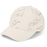 Urban Virgin Toddler Baseball Hat Baby Boys Cap Girls Adjustable Dinosaur Baseball Hats Kids Boy Caps Toddler Sun Hats White Dinosaur 6-24 Months