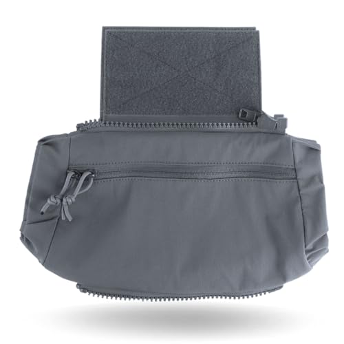 Hand Warmer Pouch Hand Muff for Winter Outdoor Rest. With Buckle Strap as Waist Bag EDC Fanny Pack. With Hook Loop for Plate Carrier Vest Chest Rig as Tactical Dangler Drop Pouch Handwarmer Muff (WG)
