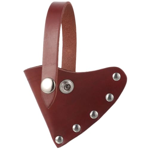 Leather Cover with Snap Closure for Axe Head Protection