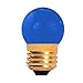 Bulbrite 702307 - 7.5S11B - Ceramic Blue 7.5 Watt S11 Ligth Bulb, 130 Volt Long Life
