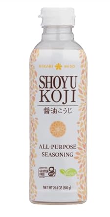 Hikari Shoyu Koji All-Purpose Soy Sauce Fermented Seasoning - Traditional Japanese Umami Marinade Soy Sauce Koji, Non-GMO 580g Bottle
